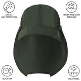 Bassdash Foldable UPF 50+ Fishing Hats with Removable Neck Flap FH12