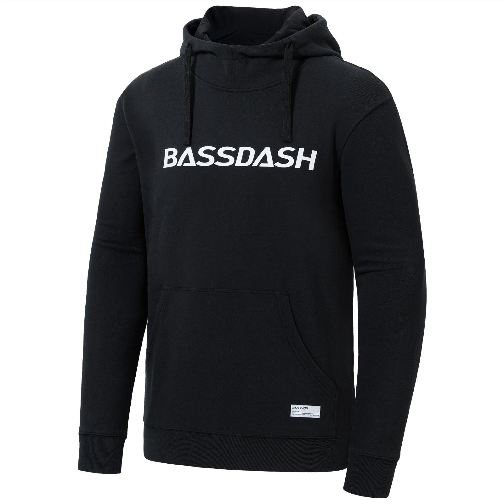 BASSDASH Men’s Cotton LS Hoodie - Bassdash