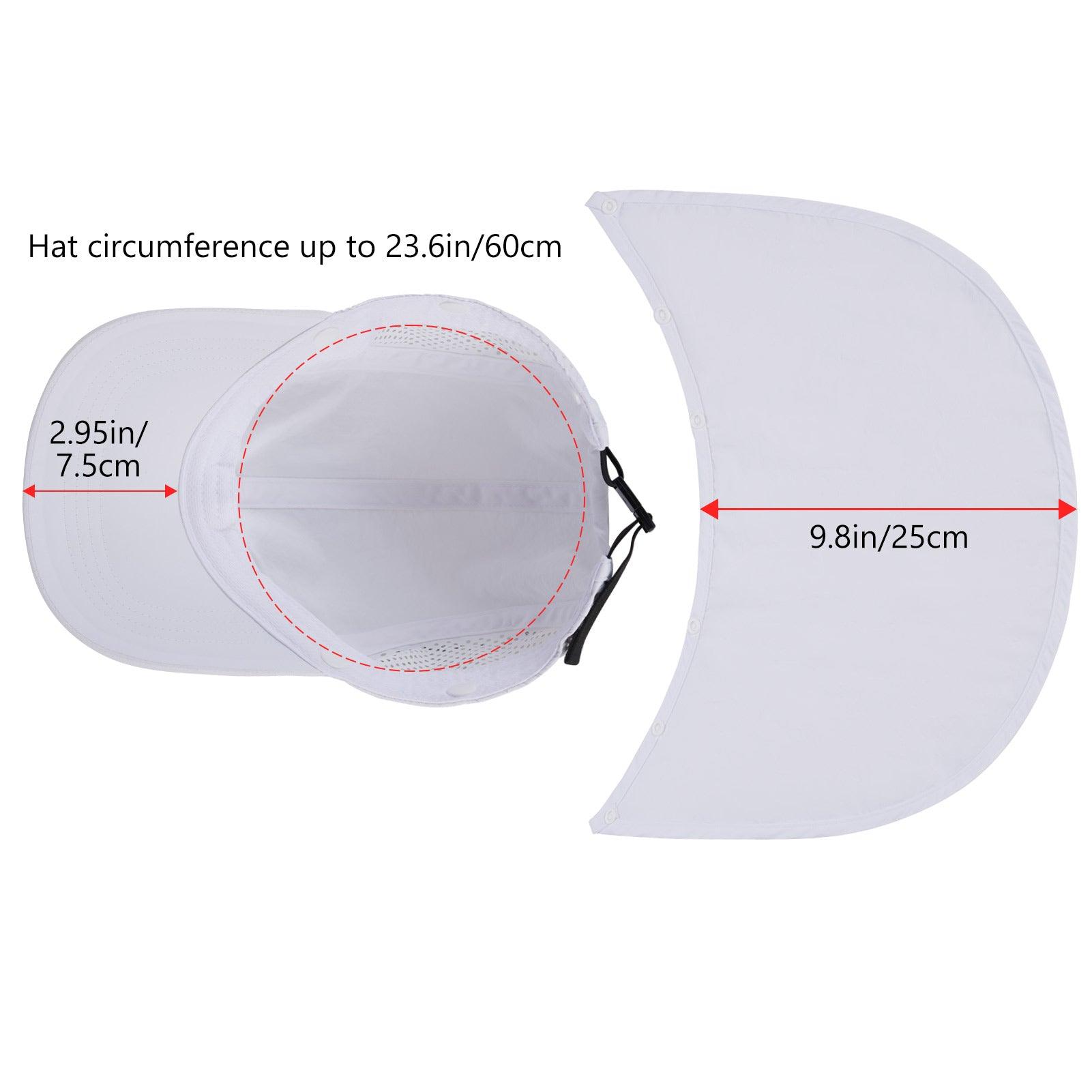 Bassdash Foldable UPF 50+ Fishing Hats with Removable Neck Flap FH12 - Bassdash