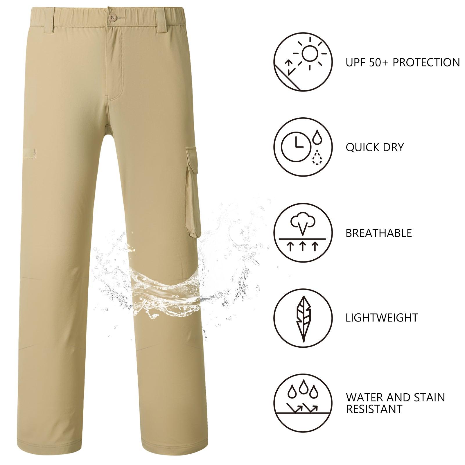 Men’s Quick Dry Elastic Waist Fishing Pants FP05M - Bassdash