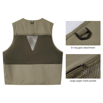 Unisex Utility Fishing Vest - Bassdash