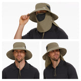 Unisex UPF 50+ Sun Hat with Face Cover & Neck Flap FH09