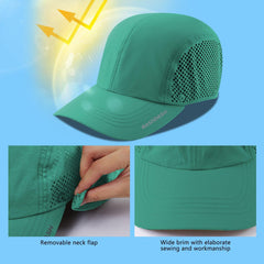 Bassdash Foldable UPF 50+ Fishing Hats with Removable Neck Flap FH12 - Bassdash