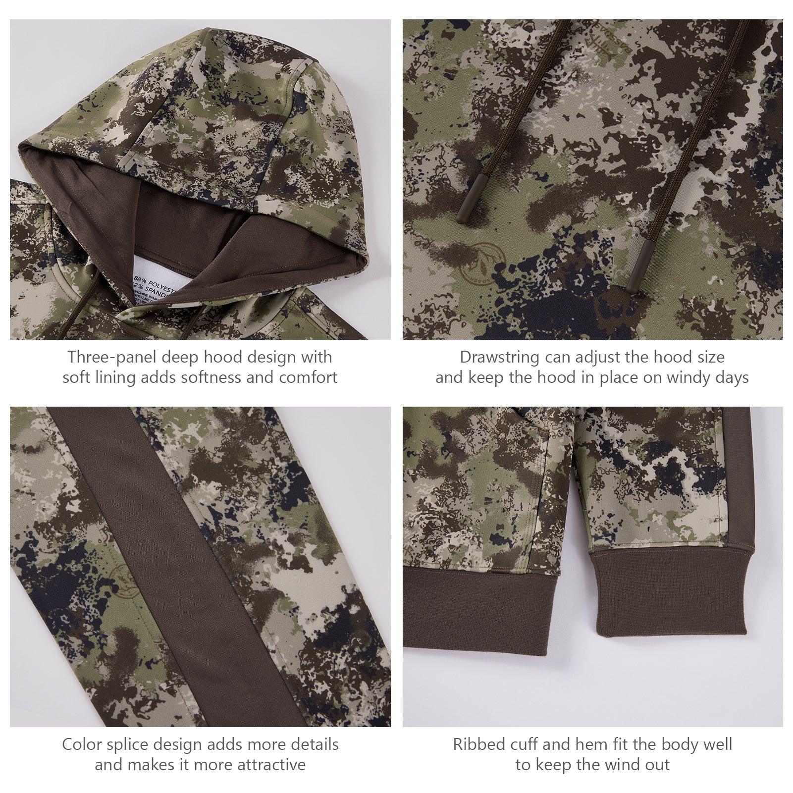 Men's Hunting Fleece Hoodie Pullover FS29M - Bassdash