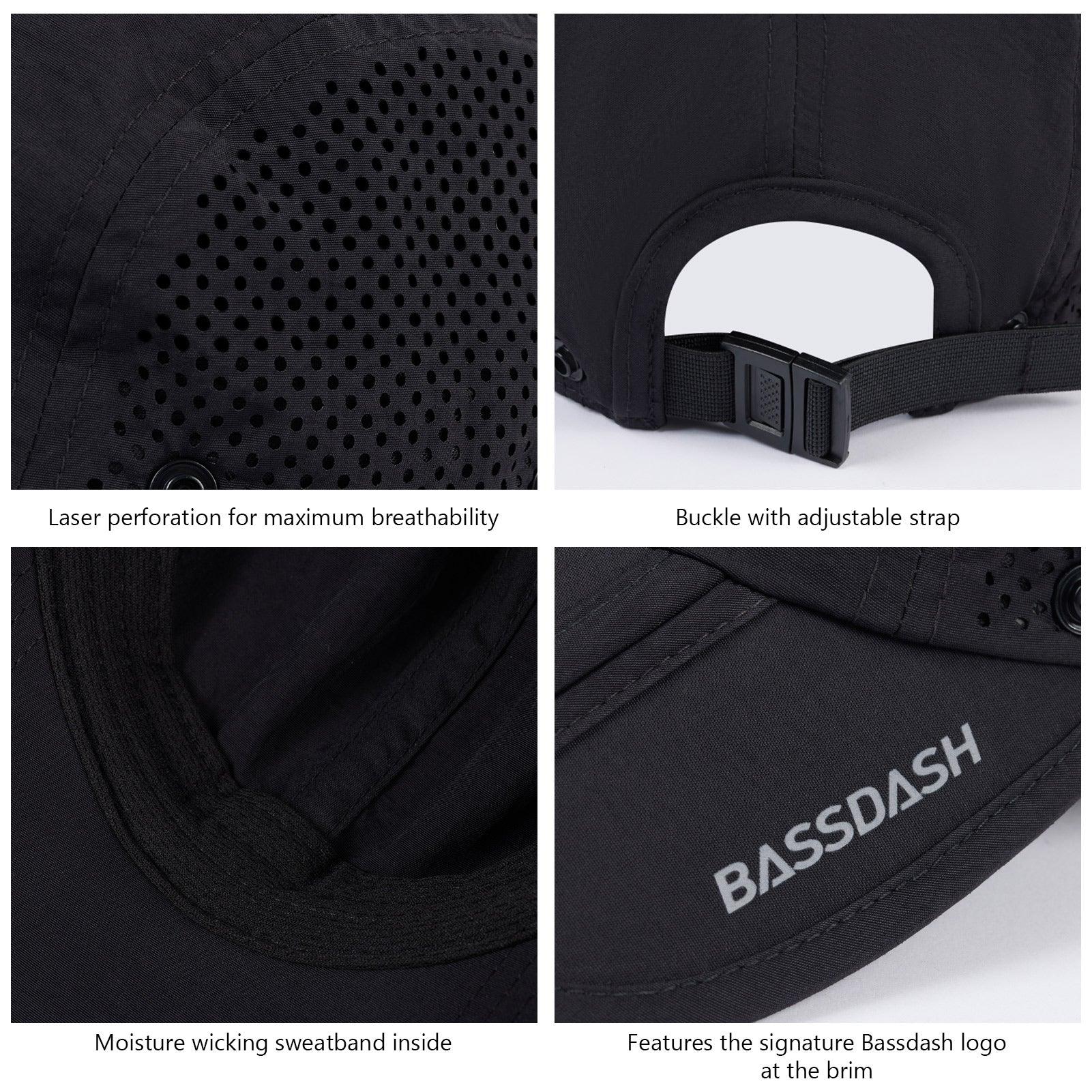 Bassdash Foldable UPF 50+ Fishing Hats with Removable Neck Flap FH12 - Bassdash