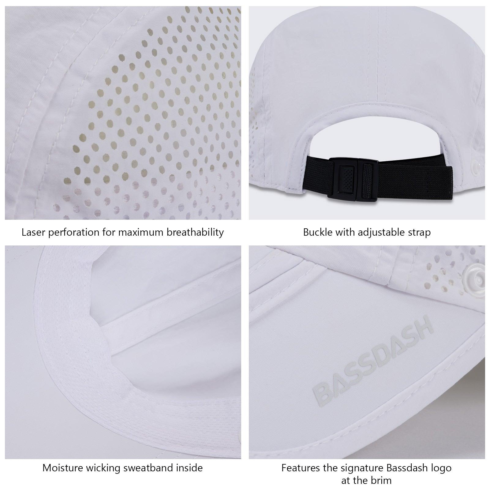 Bassdash Foldable UPF 50+ Fishing Hats with Removable Neck Flap FH12 - Bassdash