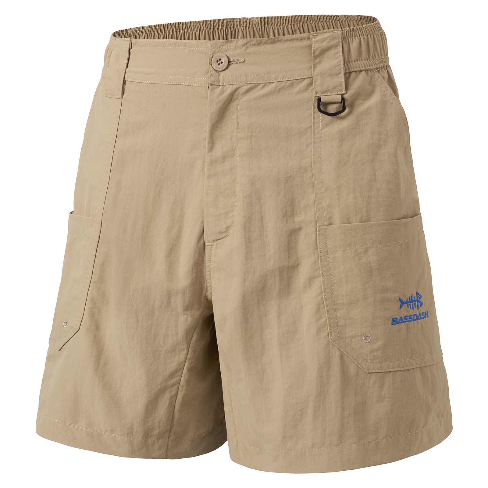Men Active Shorts with Pockets | Bassdash, Khaki / Large