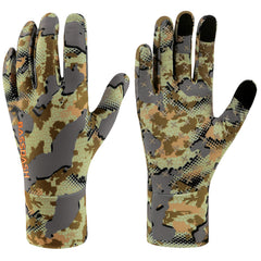 Men's Lightweight UPF 50+ Camo Hunting Gloves HG05