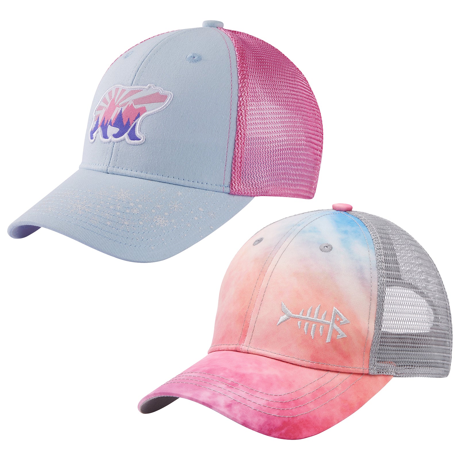 Kids Youth Fishing Sun Hat Mesh Back Adjustable Baseball Trucker Cap 2