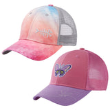 Kids Youth Fishing Sun Hat Mesh Back Adjustable Baseball Trucker Cap 2PCS/Pack