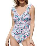 WILDBREATH Women's Tummy Control Ruffled Strap One Piece Swimsuit