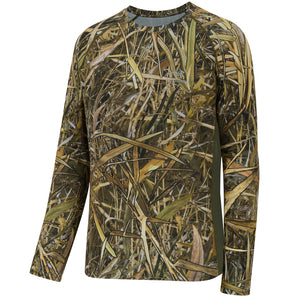 Men's UPF 50+ Camo Long Sleeve Hunting Shirt FS13M - Bassdash
#color_marshreed