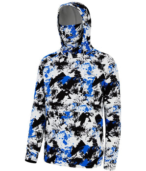 Men’s Fleece Hoodie with Neck Gaiter FS18M - Bassdash