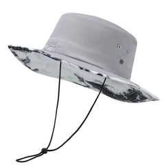 UPF 50+ Patterned Under Brim Foldable Bucket Sun Hats FH18