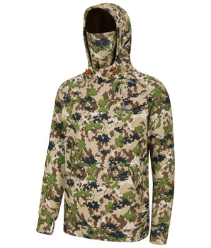 Men’s Fleece Hoodie with Neck Gaiter FS18M