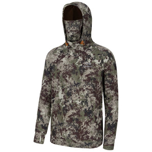 Men’s Fleece Hoodie with Neck Gaiter FS18M - Bassdash
#color_grunge-camo-no-logo-at-sleeve