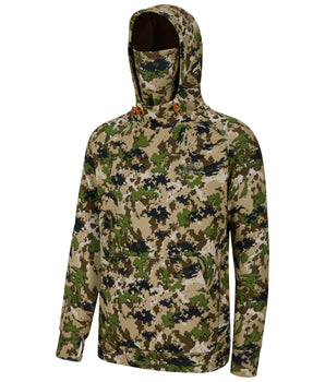 Men’s Fleece Hoodie with Neck Gaiter FS18M - Bassdash