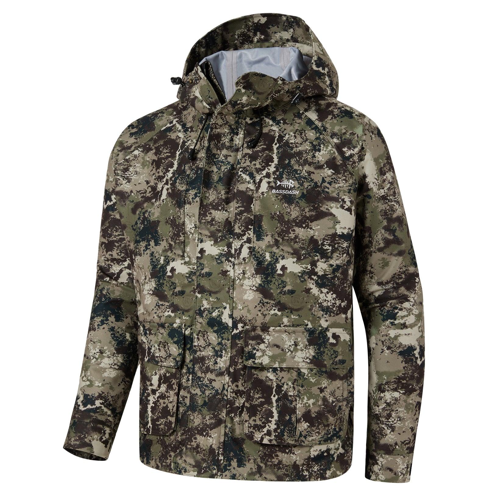 Men's Hunter Rain Jacket Breathable Camo Waterproof Hunting Jacket | Bassdash Hunting Reeds / 2XL