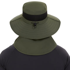 Unisex UPF 50+ Sun Hat with Face Cover & Neck Flap FH09 - Bassdash