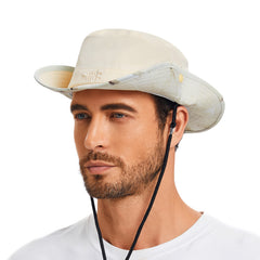 UPF 50+ Patterned Under Brim Foldable Bucket Sun Hats FH18