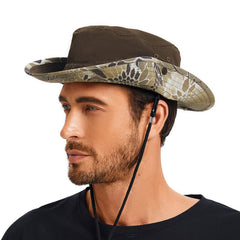 UPF 50+ Patterned Under Brim Foldable Bucket Sun Hats FH18