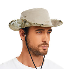 UPF 50+ Patterned Under Brim Foldable Bucket Sun Hats FH18