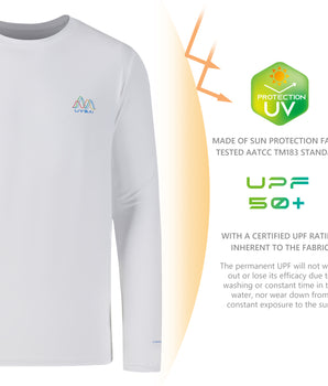 UVSAI Men’s Permanent UPF 50+ Long Sleeve T-Shirts