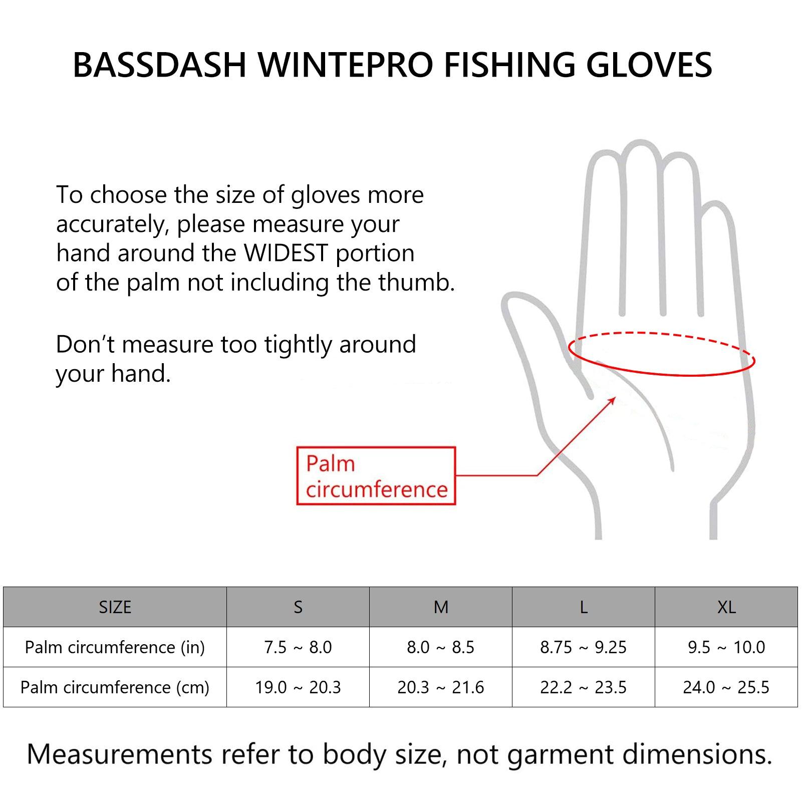 WintePro Water-resistant Fishing Hunting Gloves with Fleece Lining - Bassdash