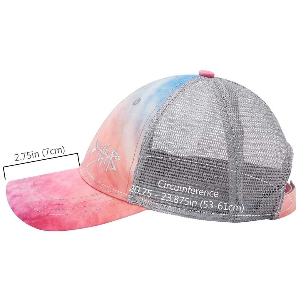 Bassdash unisex Baseball Trucker Cap Mesh Back Adjustable Fishing Hat Blue Mist Floral