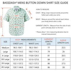 Men's UPF 50+ Short Sleeve Button Down Shirt FS28M - Bassdash