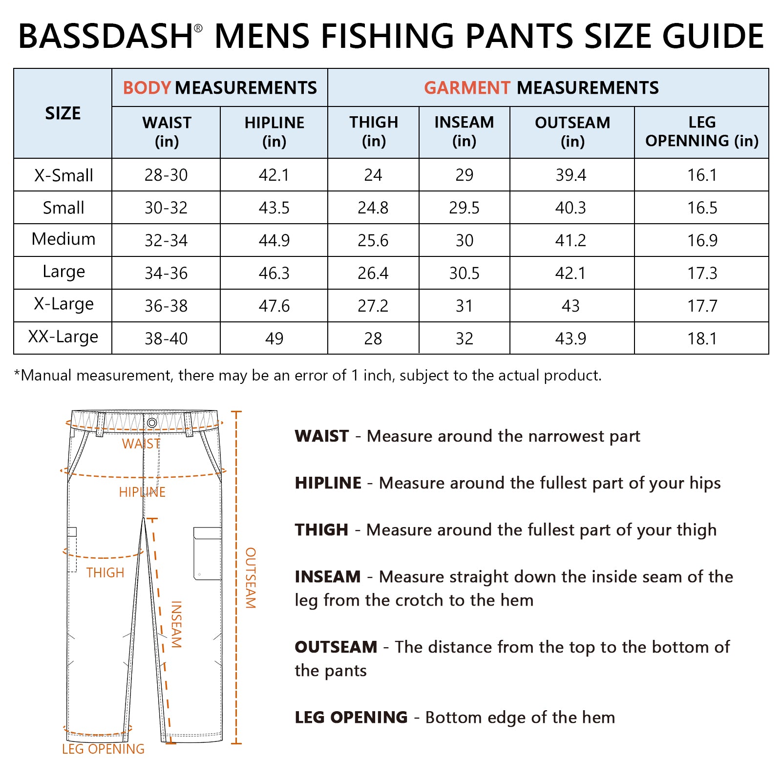 Men’s Quick Dry Elastic Waist Fishing Pants FP05M