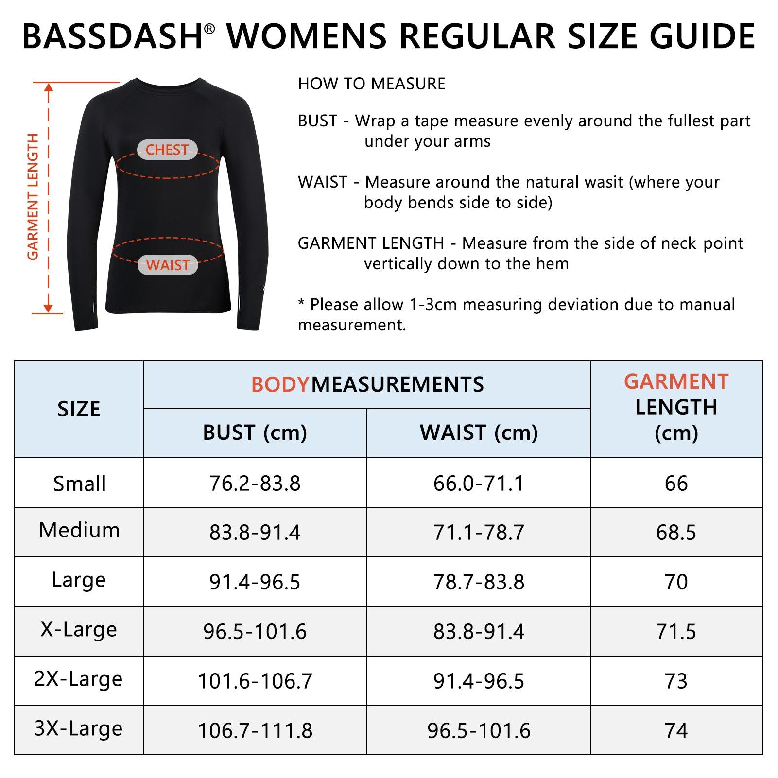 BASSDASH Womens UPF 50+ UV Sun Protection Long Sleeve Shirts Quick Dry T- Shirt for