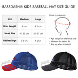 Kids Youth Fishing Sun Hat Mesh Back Adjustable Baseball Trucker Cap 2PCS/Pack