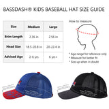 Kids Youth Fishing Sun Hat Mesh Back Adjustable Baseball Trucker Cap 2PCS/Pack