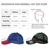 Kids Youth Fishing Sun Hat Mesh Back Adjustable Baseball Trucker Cap 2PCS/Pack