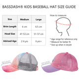 Kids Youth Fishing Sun Hat Mesh Back Adjustable Baseball Trucker Cap 2PCS/Pack