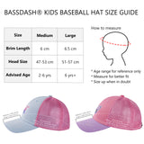 Kids Youth Fishing Sun Hat Mesh Back Adjustable Baseball Trucker Cap 2PCS/Pack