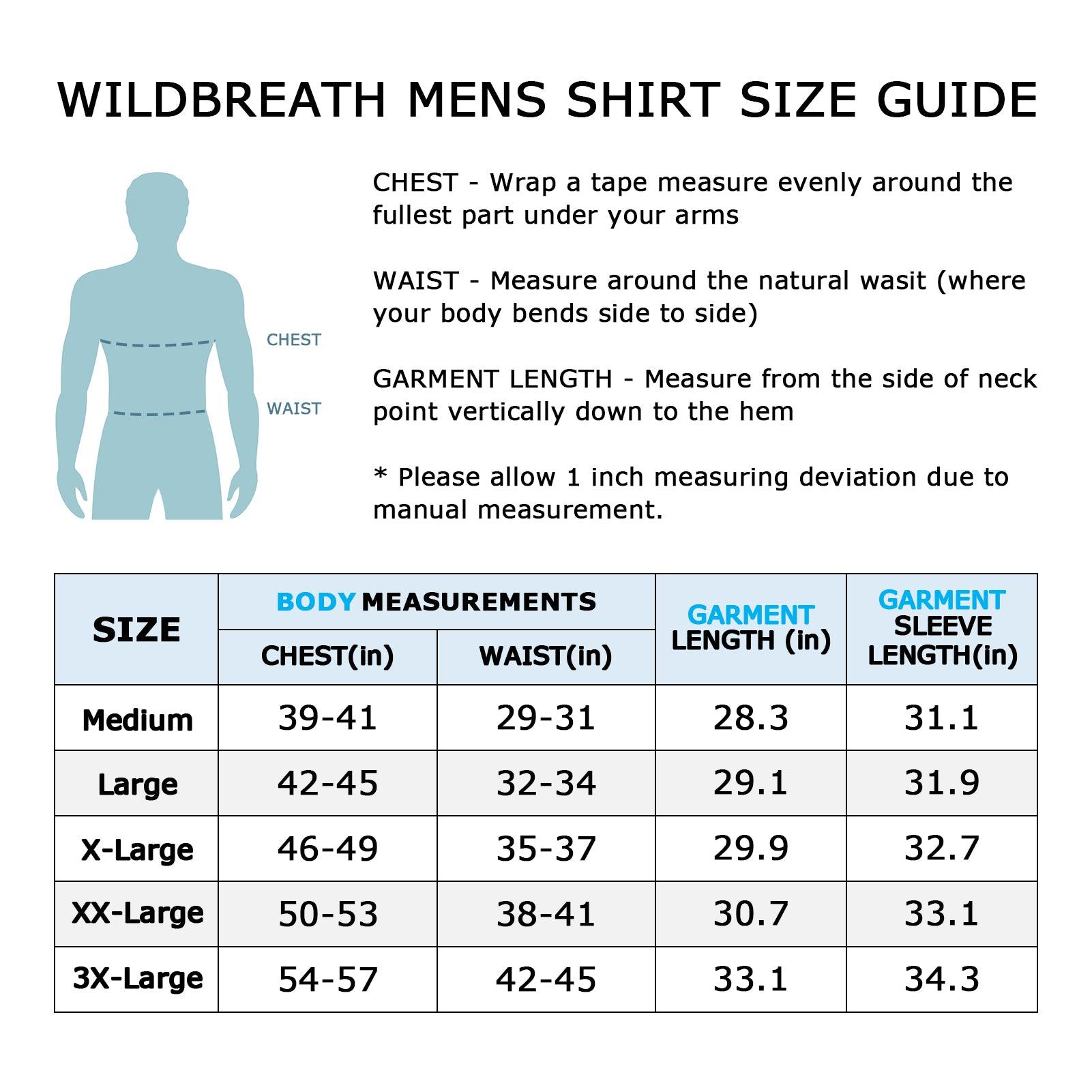 WILDBREATH Men's UPF 50+ Quick Dry LS T-Shirt