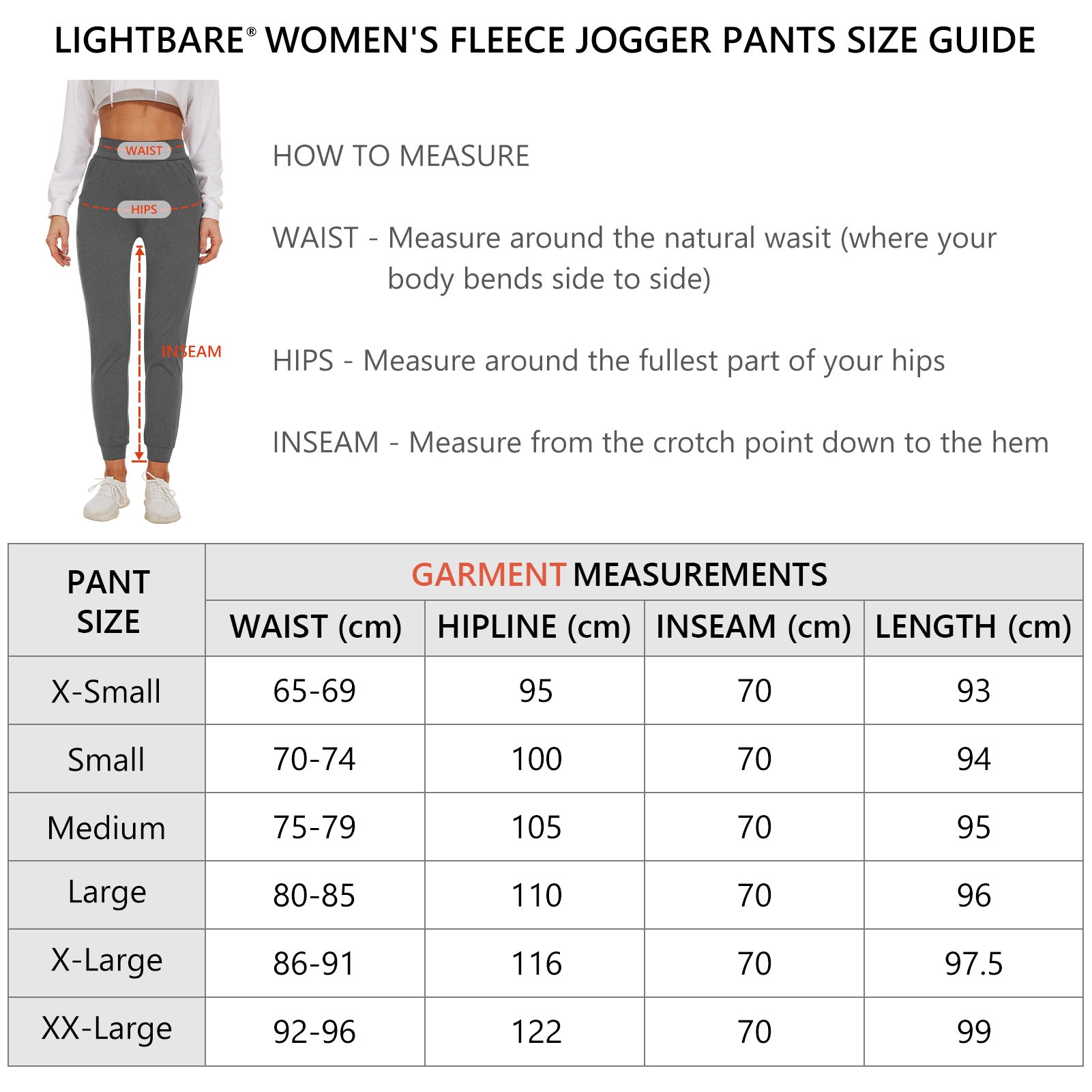 Women's Fleece Lined Jogger Pants LB12W