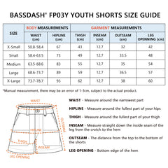 Youth 5in UPF 50+ Quick Dry Fishing Shorts FP03Y