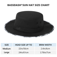 UPF 50+ Patterned Under Brim Foldable Bucket Sun Hats FH18