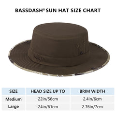 UPF 50+ Patterned Under Brim Foldable Bucket Sun Hats FH18
