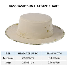 UPF 50+ Patterned Under Brim Foldable Bucket Sun Hats FH18