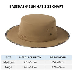 UPF 50+ Patterned Under Brim Foldable Bucket Sun Hats FH18