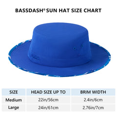 UPF 50+ Patterned Under Brim Foldable Bucket Sun Hats FH18