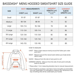 Men’s Fleece Hoodie with Neck Gaiter FS18M - Bassdash