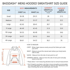 Men’s Fleece Hoodie with Neck Gaiter FS18M - Bassdash
