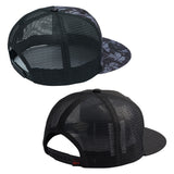 Unisex Flat Brim Trucker Cap Mesh Back For Men Women 2PCS/Item