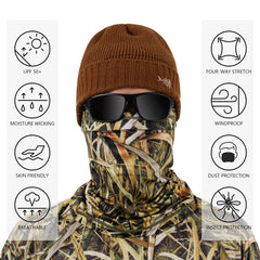 Fleece Neck Warmer Neck Gaiter with Nose Hole - Bassdash