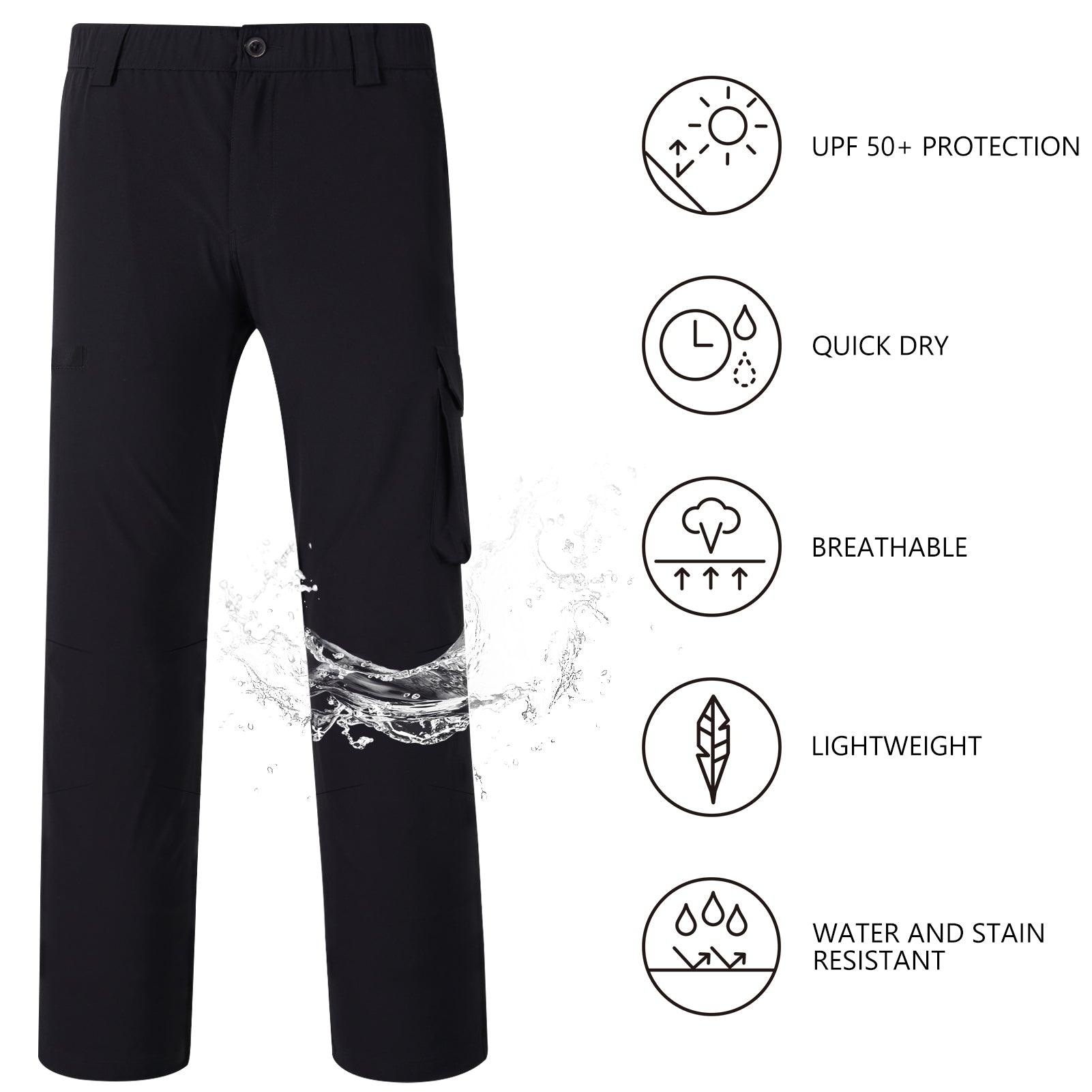 Men’s Quick Dry Elastic Waist Fishing Pants FP05M - Bassdash